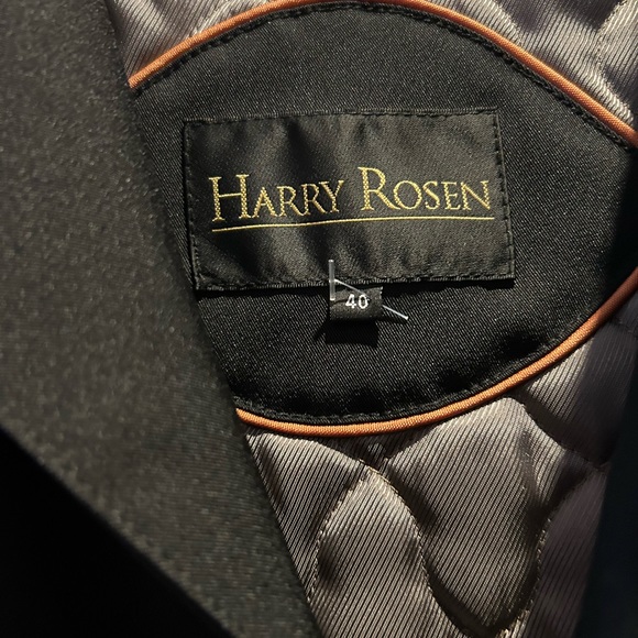 Men’s Black Harry Roses Trench Coat with removable Lining Size 40 - Picture 5 of 16